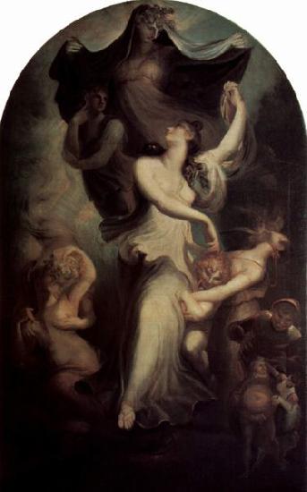 Henry Fuseli Euphrosyne vor der Phantasie und der Temperantia